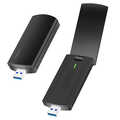 WLAN 802.11ax , WI-FI 6E, 3000Mbit/s USB 3.0 Adapter, w/antenna and base