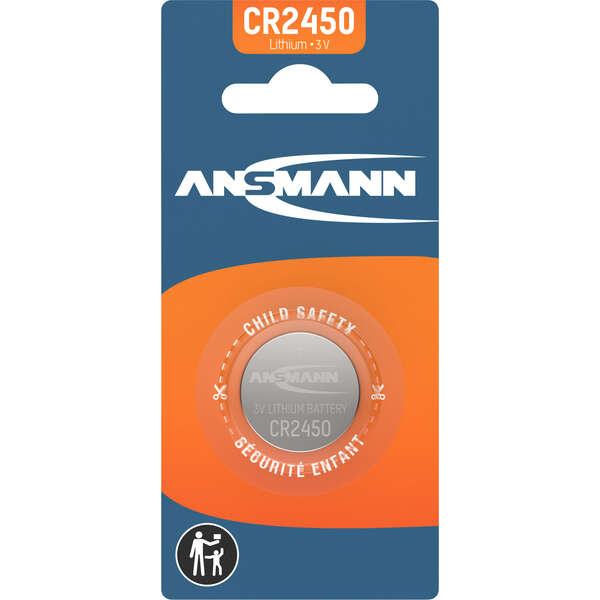Naar omschrijving van 01047 - Ansmann Knopfzelle 3V Lithium CR 2450 (5020112)