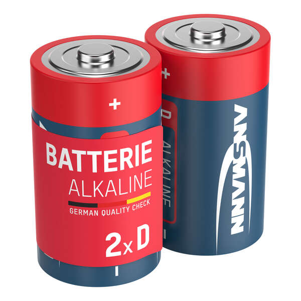 Naar omschrijving van 01051A - Ansmann alkaline batteries, Mono (D), 2pcs. pack (1514-0000)
