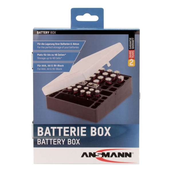 Naar omschrijving van 01059U - ANSMANN dispenser box voor 44 batterijen