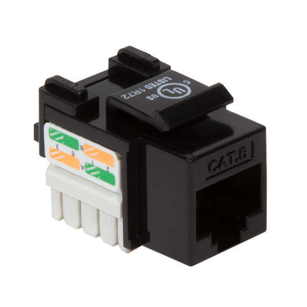 Naar omschrijving van 031249 - Cat.6 Keystone Jack UTP, 90gr IDC punch down, 18 mm width, 3P & UL tested