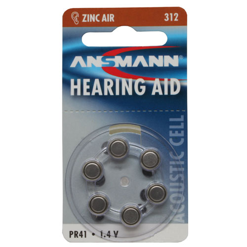 Naar omschrijving van 01036A - Ansmann button cell 1.4V zinc-air type AZA312 (5013233)