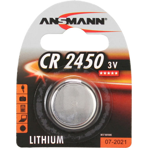 Naar omschrijving van 01047 - Ansmann Knopfzelle 3V Lithium CR 2450 (5020112)