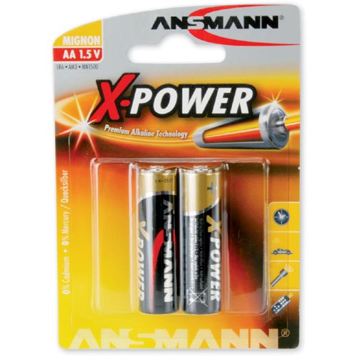 Naar omschrijving van 01058E - Ansmann Alkaline battery, Mignon (AA), 2pcs. Pack (5015613)