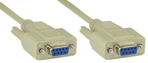 Naar omschrijving van 12228 - InLine Seriële kabel,  gegoten, DB9 V/V, 1:1, 5m, beige