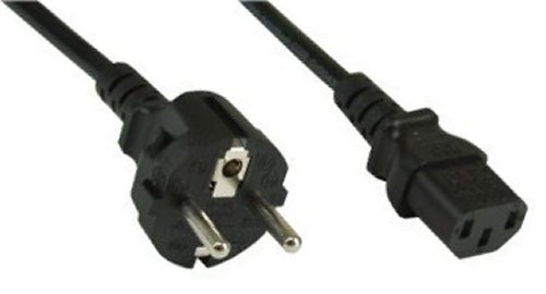 Naar omschrijving van 16651-B - 35 x InLine Voedingskabel,  Type F recht naar IEC connector, 1.8m, zwart