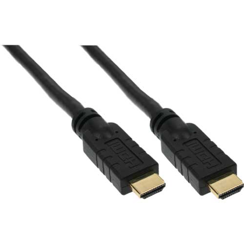 Naar omschrijving van 17011P - InLine HDMI kabel,  High Speed HDMI kabel met Ethernet, M/M, zwart, vergulde contacten, 1.5m