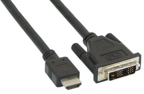 Naar omschrijving van 17666E - InLine HDMI-DVI kabel,  HDMI Male naar DVI Male 18+1, zwart, 10m