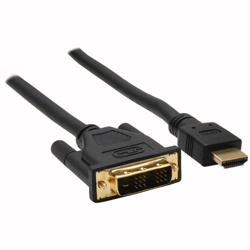 Naar omschrijving van 17668P - InLine HDMI-DVI kabel,  HDMI Male naar DVI 18+1 Male, vergulde contacten, 15m