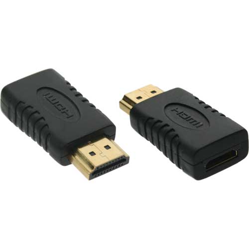 Naar omschrijving van 17691G - InLine HDMI adapter,  HDMI stekker naar Mini HDMI socket, vergulde contacten