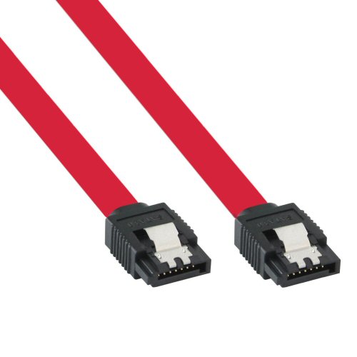 Naar omschrijving van 27303 - InLine SATA 6Gb/s kabel,  met vergrendeling, 0.3m