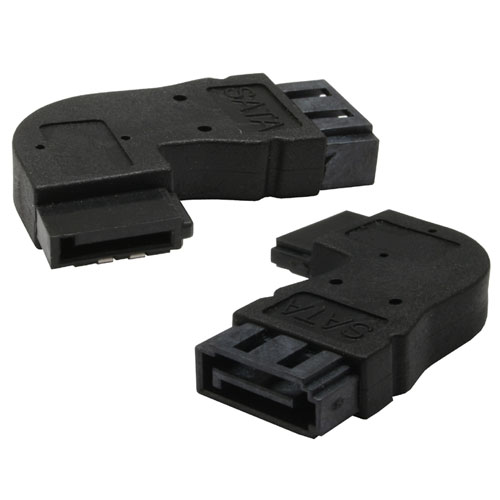 Naar omschrijving van 27700D - InLine SATA adapter stekker/socket,  haaks rechts, voor adapteren