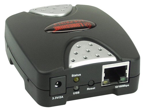Naar omschrijving van 30118M - Longshine Printserver 100Mbit 1x USB, LCS-PS101-B