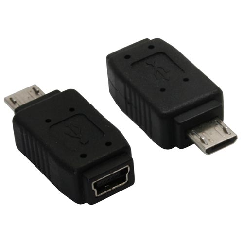 Naar omschrijving van 31602 - InLine Micro-USB adapter,  Micro-B stekker naar Mini USB 5-pins socket