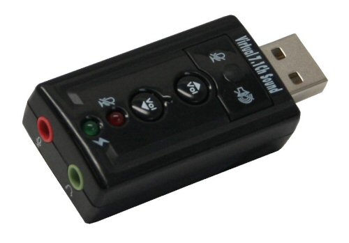 Naar omschrijving van 33051C - InLine USB audio adapter,  virtueel 7.1 Surround Sound
