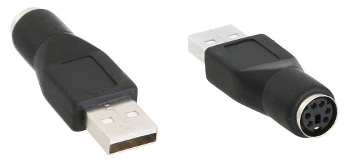 Naar omschrijving van 33102K - InLine USB adapter,  USB AM naar MD6F (PS/2 Female)