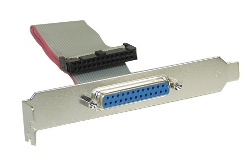 Naar omschrijving van 33225A - InLine Parallel slotplaatje met 25-pins D-Sub socket naar 26-pins socket strip, 0.5m
