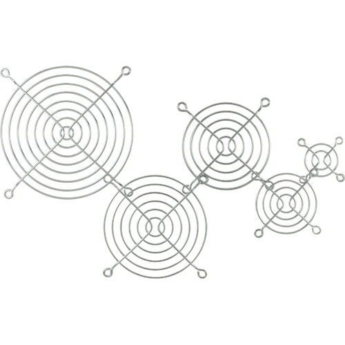 Naar omschrijving van 33374 - InLine Ventilatorrooster metaal,  verchroomd, 40x40mm