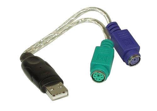 Naar omschrijving van 33386 - InLine USB -> PS/2 converter,  USM AM naar 2x PS/2 Female