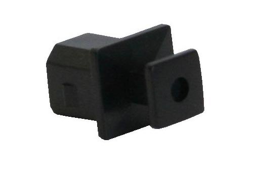 Naar omschrijving van 59948F - Dust Cover for USB Type B sockets black 50 pcs pack