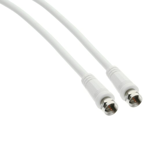 Naar omschrijving van 69302 - InLine SAT kabel,  2x afgeschermd, 2x F-stekker, >75dB, wit, 2m