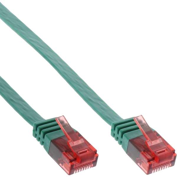 Naar omschrijving van 71605G - InLine Platte patchkabel,  UTP, Cat. 6, groen, 5m