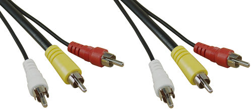 Naar omschrijving van 89603 - InLine AV-kabel,  3x Tulp M/M, 3m