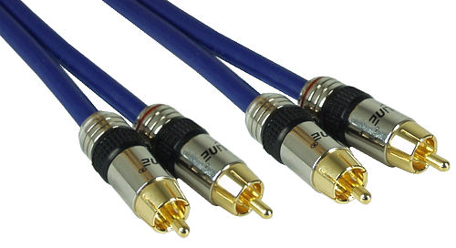 Naar omschrijving van 89707P - InLine Tulp audiokabel,  Premium, vergulde contacten, 2x Tulp M/M, 7m