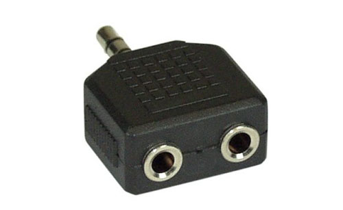 Naar omschrijving van 99301 - InLine Audio adapter,  3.5mm M naar 2x 3.5mm V, stereo