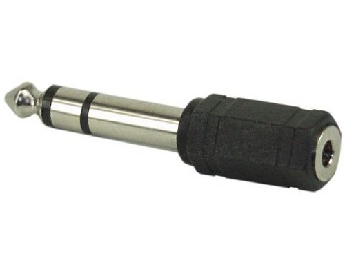 Naar omschrijving van 99305 - InLine Audio adapter,  6.3mm M naar 3.5mm V, stereo