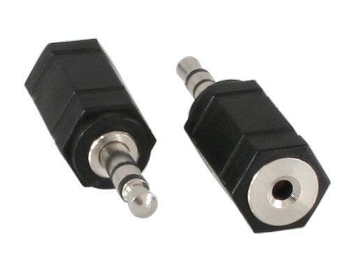 Naar omschrijving van 99309 - InLine Audio adapter,  2.5mm jack contraplug naar 3.5mm stekker, Stereo