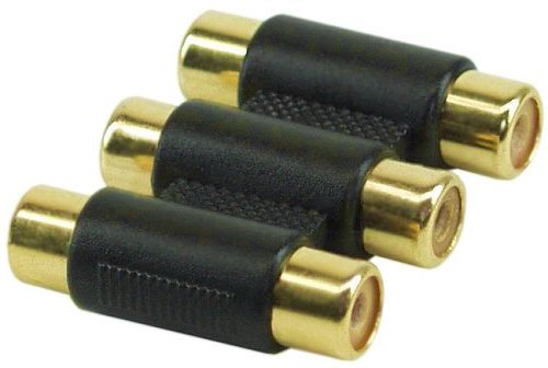 Naar omschrijving van 99319 - InLine Audio adapter,  3x Tulp contraplug/contraplug, vergulde contacten