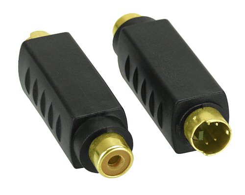 Naar omschrijving van 99401A - InLine S-video adapter actief,  4-pins M naar Tulp contraplug, vergulde contacten