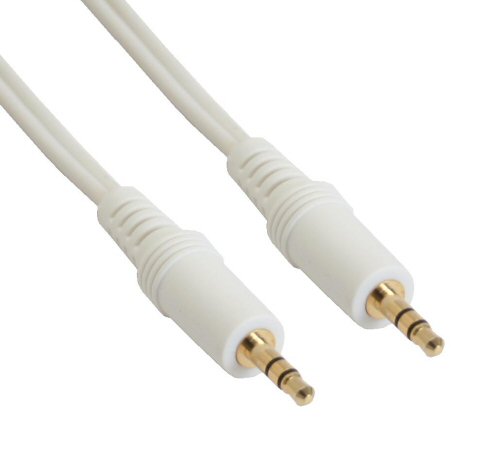 Naar omschrijving van 99939W - InLine Audiokabel,  3.5mm M/M, Stereo, wit/goud, 5m