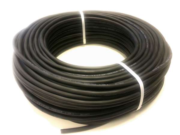 Naar omschrijving van 100351 - Rubber snoer 3x1,5mm2 100m (RMCLZ3x1.5Qmm) Zwart