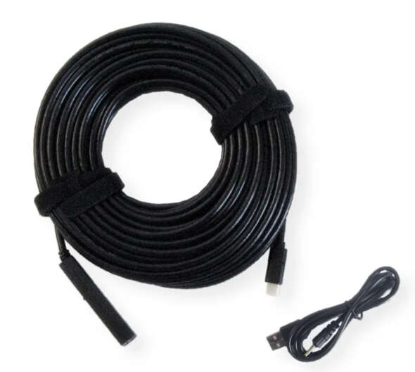 Naar omschrijving van 12991113 - VALUE USB 2.0 Verleng kabel met actieve Repeater, A - C, zwart, 15 m
