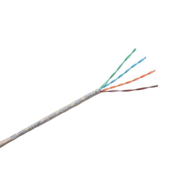 Naar omschrijving van BEL-1583E-100 - Belden Cat. 5e UTP installatie kabel Grijs, doos 100m