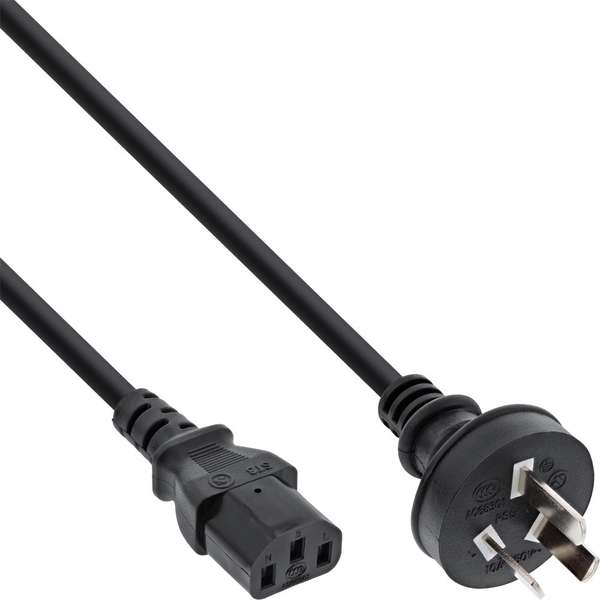 Naar omschrijving van 16655F - InLine Voedingskabel, netstekker China naar IEC connector, 5m