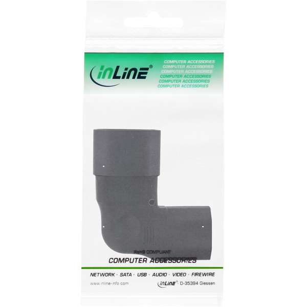 Naar omschrijving van 16723E - InLine Verloop adapter IEC 60320 C14 naar C13, links/rechts haaks