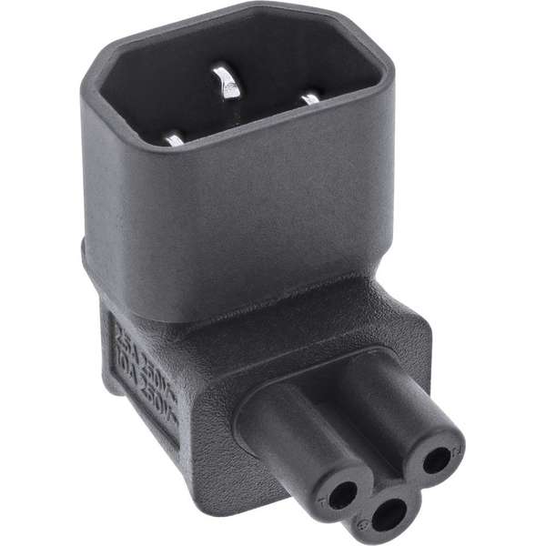 Naar omschrijving van 16723G - InLine Verloop adapter IEC 60320 C14 naar C5, haaks