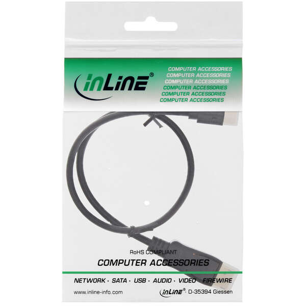 Naar omschrijving van 17133S - InLine Mini DisplayPort to DisplayPort Cable black 3m