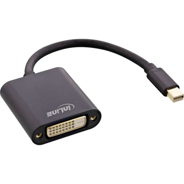 Naar omschrijving van 17194S - InLine Mini DisplayPort male to DVI-D 24+1 Adapter female black 0.15m