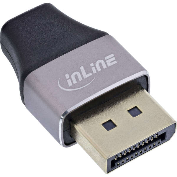 Naar omschrijving van 17291B - InLine DisplayPort 1.4 adapter, DP male / Mini DP female, 8K UHD