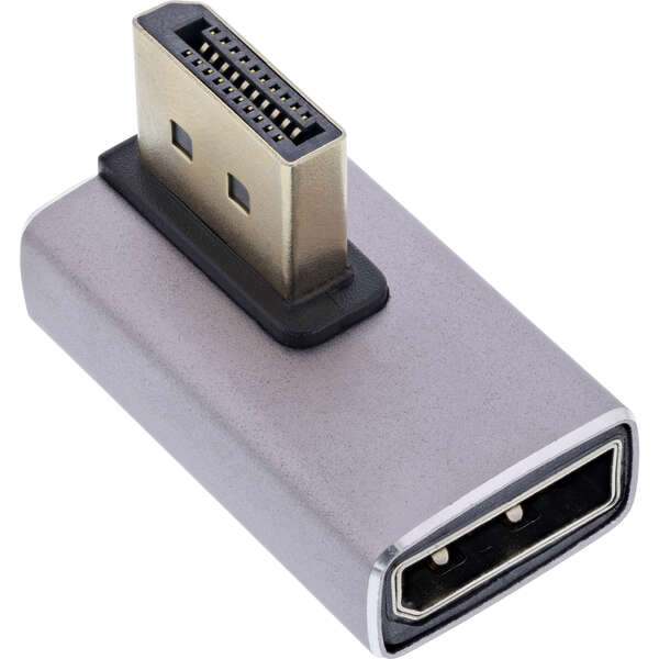 Naar omschrijving van 17291H - InLine DisplayPort 1.4 Adapter, DisplayPort male / female, 90° vertical right