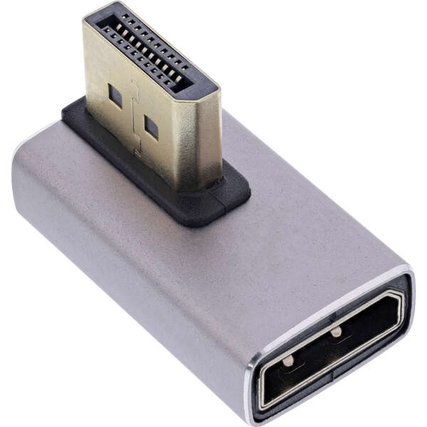 Naar omschrijving van 17291I - InLine DisplayPort 1.4 Adapter, DisplayPort St/ Bu, 90° vertical left, 8K