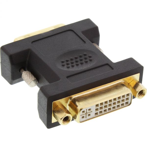Naar omschrijving van 17760P - InLine DVI-D Adapter DVI-I 24+5 female naar DVI-D 24+1 male gold plated