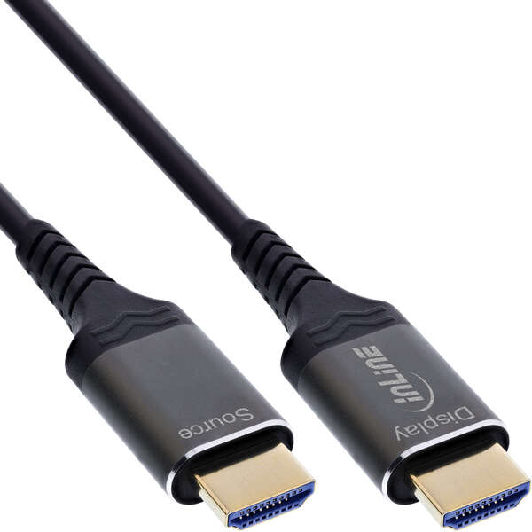 Naar omschrijving van 17915X - InLine® HDMI AOC cable, Ultra High Speed HDMI cable, 8K, aluminium, 15m