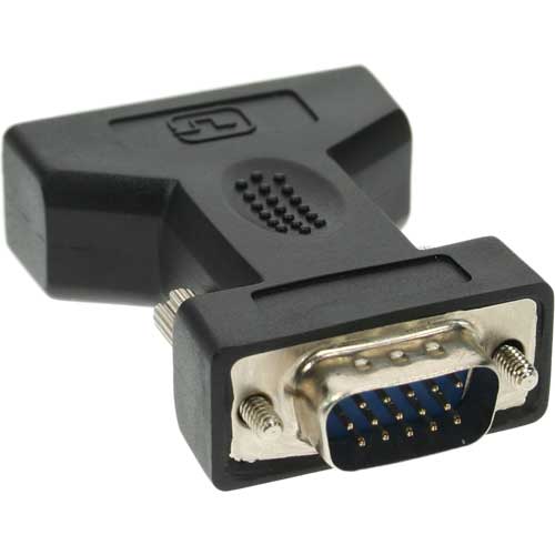 Naar omschrijving van 17790 - InLine DVI-A adapter,  DVI 24+5 Female naar HD15 Male