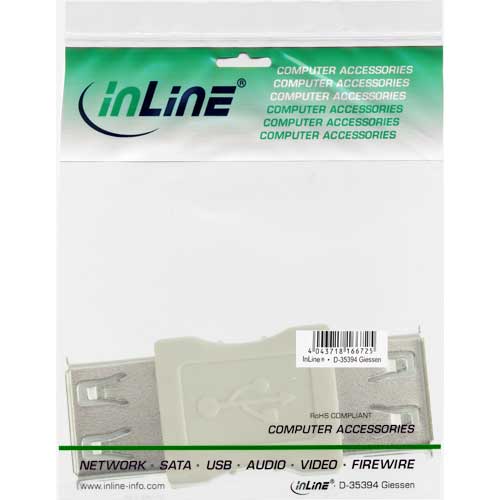 Naar omschrijving van 33300 - InLine Adapter USB2.0,  AF/AF