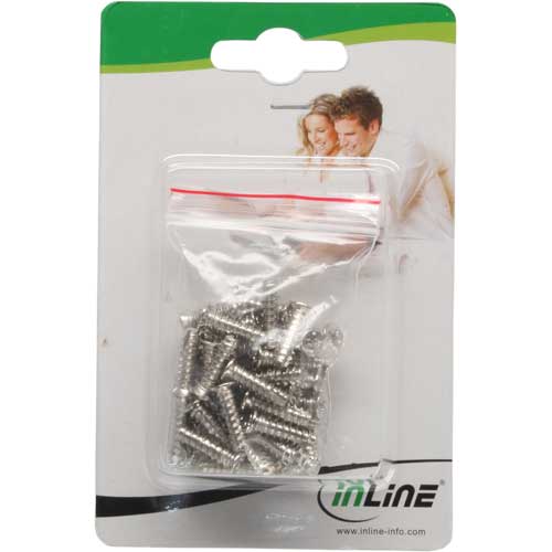 Naar omschrijving van 33371M - InLine 50er Pack Ventilator schroef,  5x16mm, verzinkt